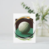Golf Briefkaart (Staand voorkant)