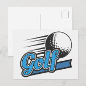 Golf Briefkaart (Voorkant / Achterkant)