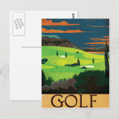 Golf Briefkaart (Voorkant / Achterkant)