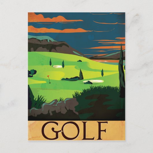 Golf Briefkaart (Voorkant)