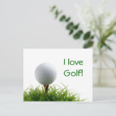 Golf Briefkaart (Staand voorkant)