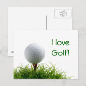 Golf Briefkaart (Voorkant / Achterkant)