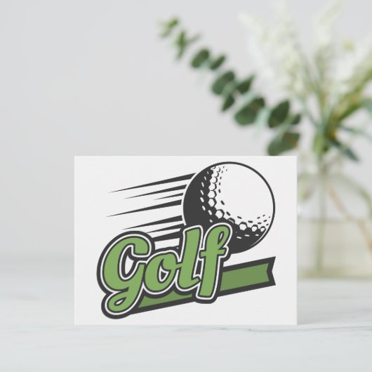 Golf Briefkaart (Staand voorkant)
