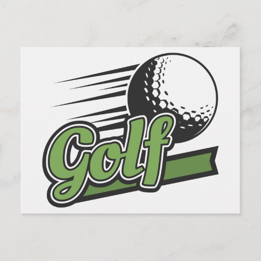 Golf Briefkaart (Voorkant)