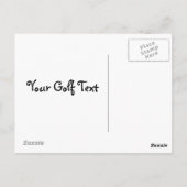 golf briefkaart (Achterkant)