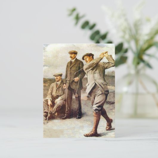  Golf Briefkaart (Staand voorkant)