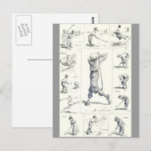 Golf Briefkaart (Voorkant / Achterkant)