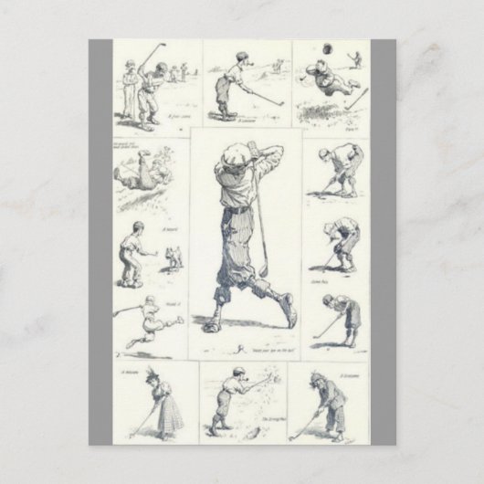 Golf Briefkaart (Voorkant)