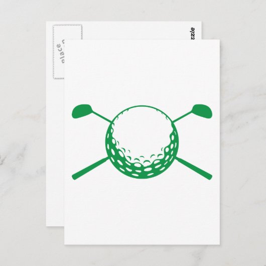 Golf Briefkaart (Voorkant / Achterkant)