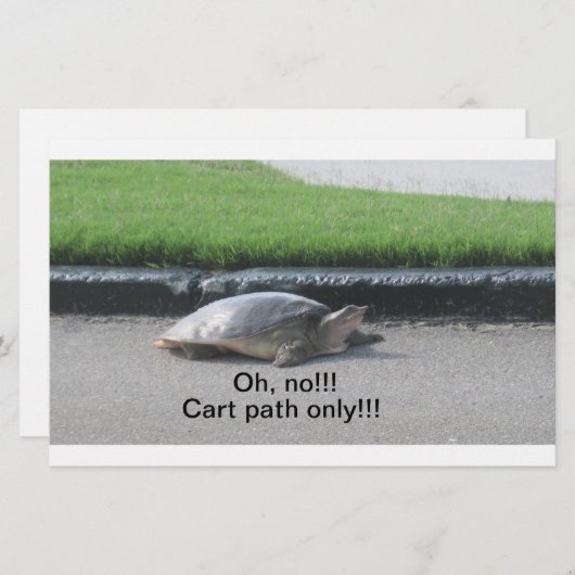 Golf Briefpapier (Voorkant / Achterkant)