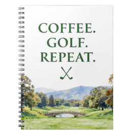 Golf Briefpapier Collectie | Premium Waterverf Notitieboek