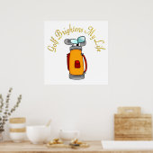 Golf Brightens Mijn leven Poster (Keuken)