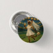 Golf Bruid After Party  Ronde Button 3,2 Cm (Voorkant /achterkant)