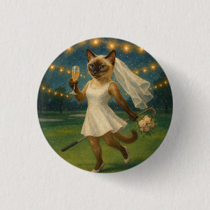 Golf Bruid After Party Ronde Button 3,2 Cm
