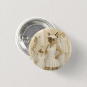 Golf Bruid in paskamer Ronde Button 3,2 Cm (Voorkant /achterkant)