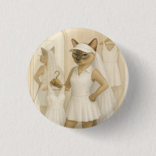 Golf Bruid in paskamer Ronde Button 3,2 Cm