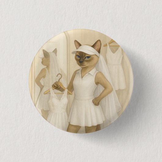 Golf Bruid in paskamer Ronde Button 3,2 Cm (Voorkant)