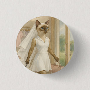 Golf Bruid in paskamer Ronde Button 3,2 Cm
