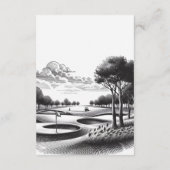 Golf bruiden bruiloft informatiekaartje (Achterkant)