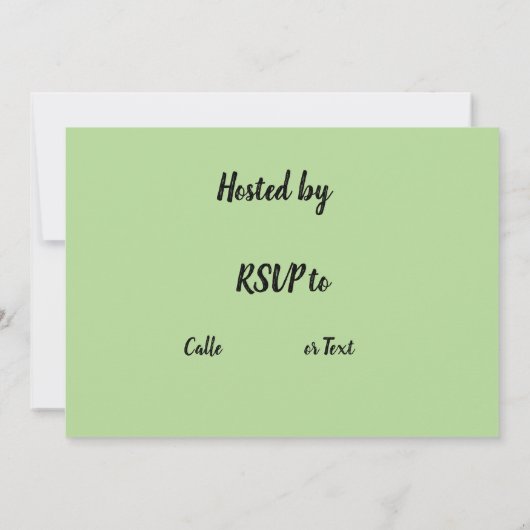 Golf Bruids Douche Uitnodiging met golfbal (Achterkant)