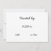 Golf Bruids Douche Uitnodiging voor golfer party (Achterkant)