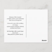 Golf bruiloft Bewaar de datum Briefkaart (Achterkant)