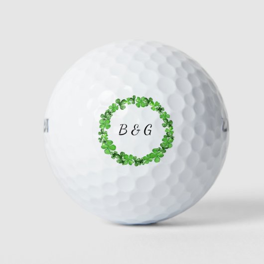Golf bruiloft collectie St. Patrick's Day bruiloft Golfballen (Voorkant)