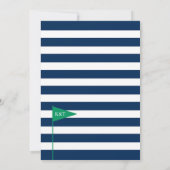 Golf bruiloft koppels douche uitnodiging (Achterkant)