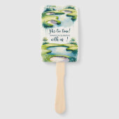 Golf bruiloft thema handwaaier (Voorkant)