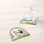 Golf bruiloft thema voor Cat Lovers Kartonnen Onderzetters (Insitu)