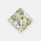 Golf bruiloft thema voor Cat Lovers Servet (Hoek)