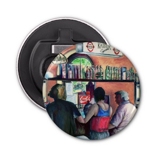 Golf Bufe, Boedapest Button Flesopener (Voorkant)