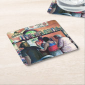 Golf Bufe, Boedapest Kartonnen Onderzetters (Schuin)