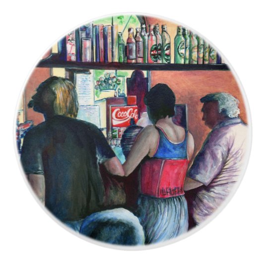 Golf Bufe, Boedapest Keramische Knop (Voorkant)