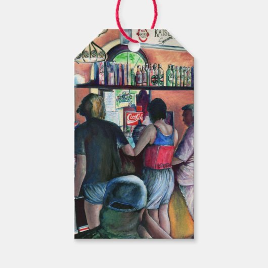 Golf Buffe, Boedapest Cadeaulabel (Voorkant)