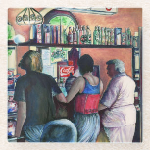 Golf Buffe, Boedapest Glazen Onderzetter