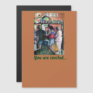 Golf Buffe, Boedapest Magnetische Uitnodiging