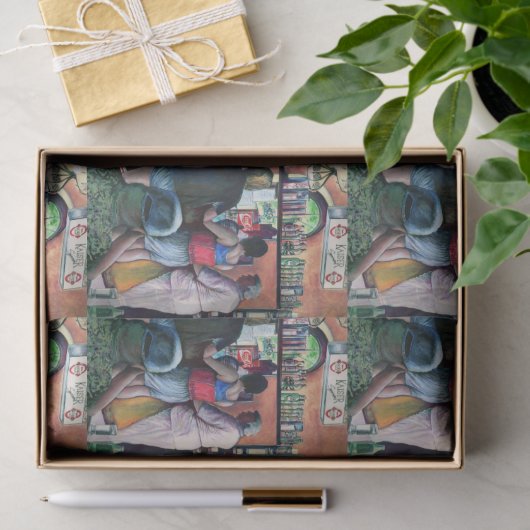 Golf Buffe, Boedapest Tissuepapier (Geschenk)