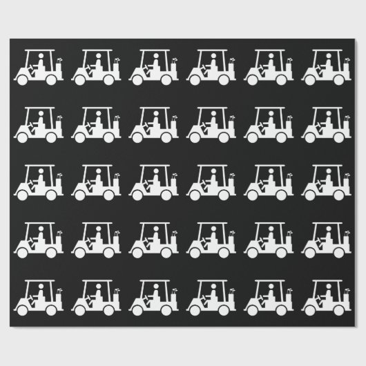 Golf Buggy Cadeaupapier (Vlak)