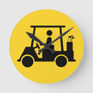 Golf Buggy Ronde Klok