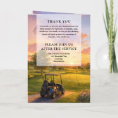 Golf Buggy Rouwkaart Serviceorder Programma (Achterkant)