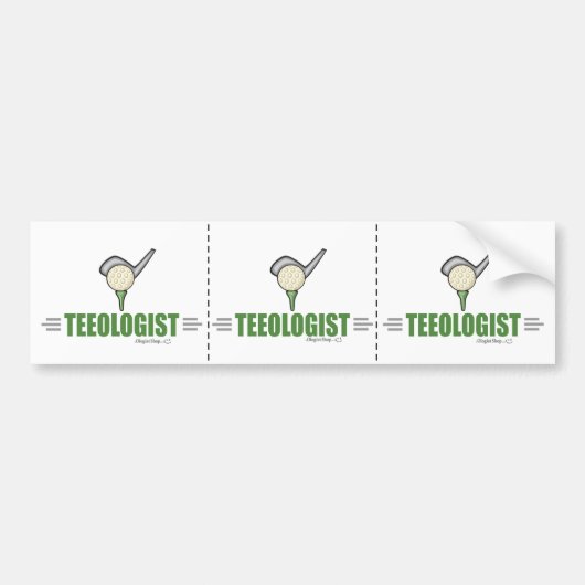 Golf Bumpersticker (Voorkant)
