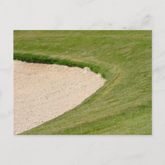 Golf Bunker Briefkaart (Voorkant)