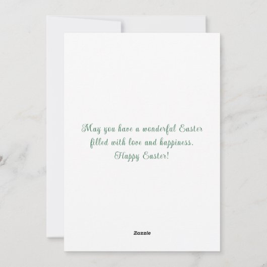 Golf Bunnies charmanend Happy Easter Feestdagenkaart (Achterkant)