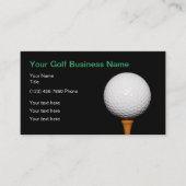 Golf Business Eenvoudig golfbal thema Visitekaartje (Voorkant)