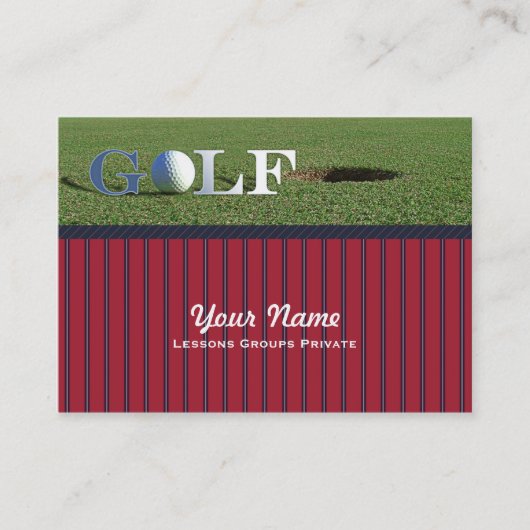 Golf - Business-, Schedule Card Visitekaartje (Voorkant)