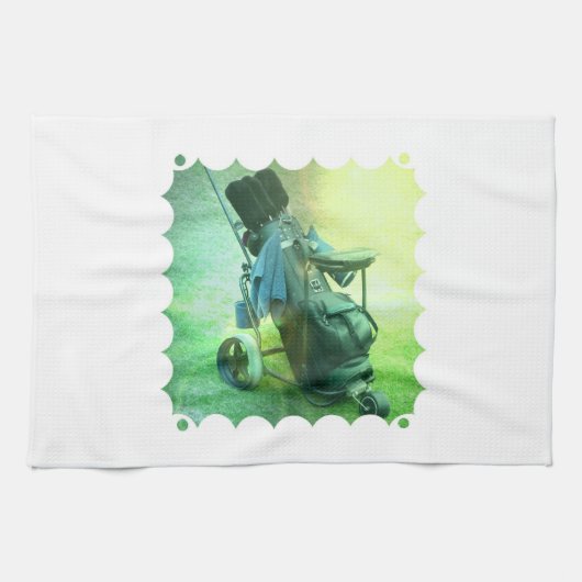 Golf Caddie Kitchen Towel Theedoek (Horizontaal)