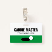 Golf Caddie Master omkeerbare clip op naamplaatje Badge (Achterkant met clip)