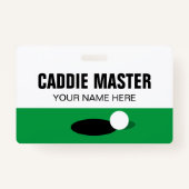 Golf Caddie Master omkeerbare clip op naamplaatje Badge (Achterkant)