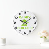 Golf Caddy voor het Leven Quote Lime Groen Grote Klok (Huis)
